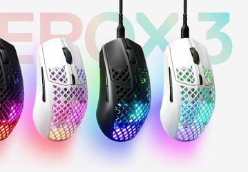 Мыши SteelSeries Aerox 3 и Aerox 3 Wireless 2022 модельного года имеют перфорированные корпуса, но степень их защиты — IP54