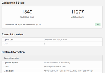 12-ядерный Intel Core i7-12700F протестировали в Geekbench. Производительность выше, чем у Ryzen 7 5800X