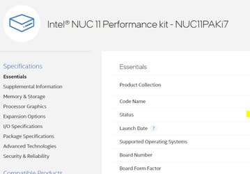 Мини-ПК Intel NUC Panther Canyon сняты с производства