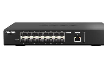 Конфигурация управляемого коммутатора Qnap QSW-M5216-1T включает 16 портов 25GbE