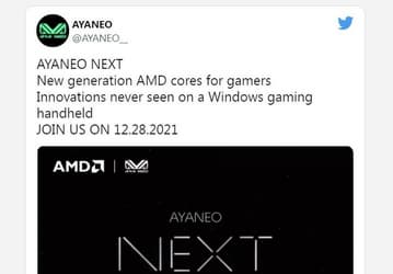 Портативная игровая консоль Aya Neo Next будет построена на процессоре AMD нового поколения