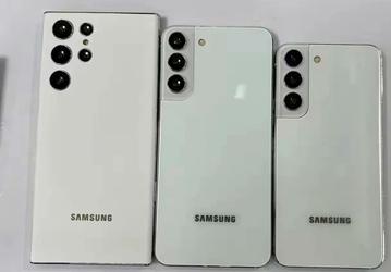 Samsung Galaxy S22, Galaxy S22+ и Galaxy S22 Ultra впервые показали вместе. Фото и видео точных макетов