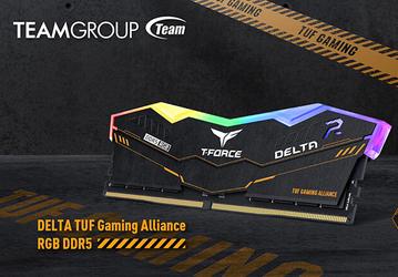 Модули памяти TUF Gaming Alliance T-Force Delta RGB DDR5 поставляются комплектами по два