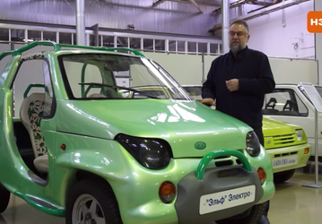 АвтоВАЗ показал электрический микроавтомобиль «Эльф», созданный на основе «Оки»