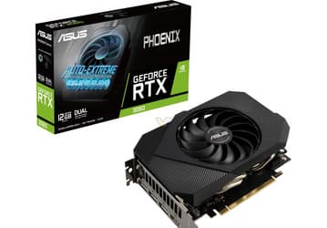 Небольшая, но «толстенькая» Asus GeForce RTX 3060. Модель Phoenix получила лишь один  вентилятор