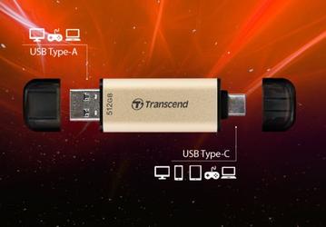 Флеш-накопитель Transcend JetFlash 930C оснащен разъемами USB Type-A и USB Type-C 