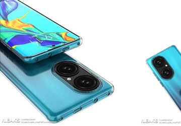 Качественные изображения Huawei P50 и его защитного чехла 