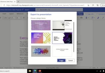 Браузерная версия Microsoft Word научилась делать презентации PowerPoint из документов