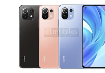 Xiaomi Mi 11 Lite во всех цветах на новом рендере
