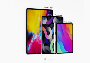 Apple iPad Mini Pro с 8,9-дюймовым экраном и Face ID показали на качественных изображениях