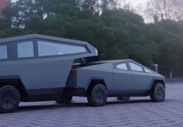 Илон Маск подтвердил, что электрический пикап Tesla Cybertruck сможет питать трейлер