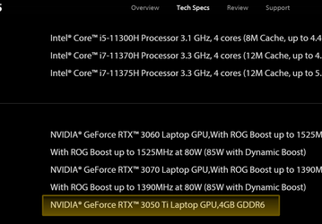 GeForce RTX 3050 Ti сделает геймерские ноутбуки за 1000 долларов намного производительнее