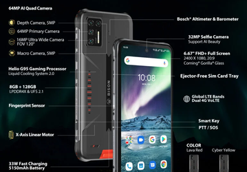 Защищённый смартфон с игровой платформой и большим аккумулятором. Umidigi Bison GT стал намного лучше предшественника