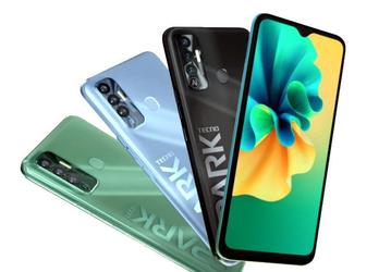 90 Гц, Helio G70, 5000 мА•ч и Android 11. Представлен Tecno Spark 7P