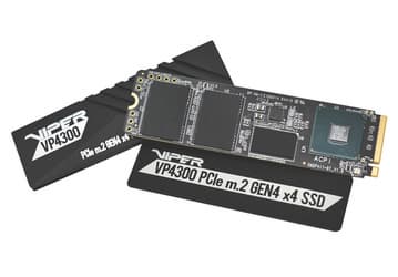 Твердотельные накопители Viper Gaming VP4300 комплектуются теплораспределителем и радиатором