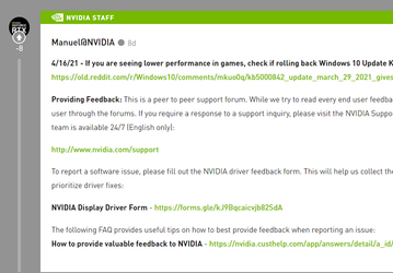 Nvidia рекомендует удалить последнее обновление Windows 10 для того, чтобы не было проблем в играх