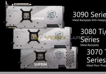 В Сети засветились видеокарты MSI GeForce RTX 3080 Ti и RTX 3070 Ti линейки Suprim, официальная премьера – 29 мая
