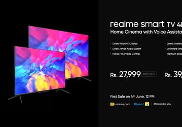 Представлены умные телевизоры Realme Smart TV 4K