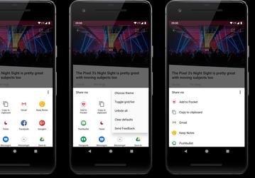 Больше единого стиля в Android 12. Меню Sharesheet будет одинаковым в любом приложении и в любом смартфоне