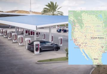 Количество зарядных устройств в сети станций Tesla Supercharger достигло 25 000