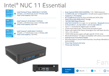 Стали известны спецификации мини-ПК Intel NUC на процессоре Jasper Lake 