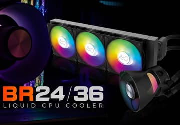 На водоблоках систем жидкостного охлаждения InWin BR24 и BR36 установлены вентиляторы