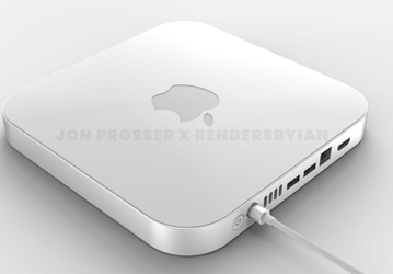 Так может выглядеть мощный Apple Mac mini с крышкой из оргстекла. Появились первые рендеры