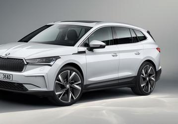 Большой полноприводный кроссовер на электротяге Skoda Enyaq iV вышел в Европе
