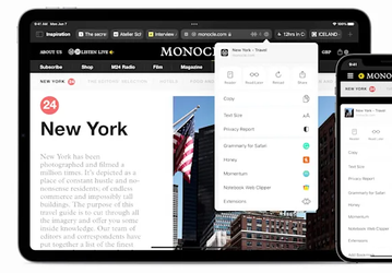 Apple запускает расширения в Safari на iPhone и iPad
