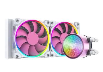 Для процессорной системы охлаждения ID-Cooling PinkFlow Diamond Edition выбрано сочетание белого и розового цветов