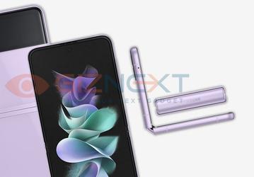 Смартфон-раскладушку с гибким экраном Samsung Galaxy Z Flip3 показали на рендерах со всех сторон
