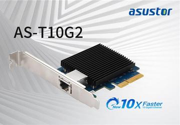 Сетевая карта Asustor AS-T10G2 позволяет добавить в конфигурацию системы порт 10 GbE