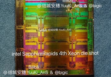 56-ядерный монстр Intel под микроскопом. Процессор Sapphire Rapids содержит четыре кристалла с 15 ядрами в каждом