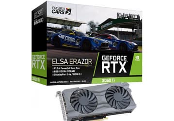 В Японии начались продажи видеокарты ELSA GeForce RTX 3060 Ti LHR Erazor, созданной в сотрудничестве с разработчиком игры Project Cars 3