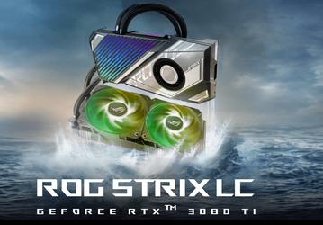 Представлены видеокарты Asus RTX 3080 Ti ROG Strix LC с гибридным охлаждением