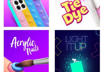 В AppGallery стали доступны антистресс-игры Tie-Dye, Acrylic Nails, Phone Case DIY и Light it Up 