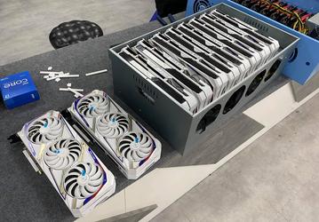 Очень редкие GeForce RTX 3080 из серии Asus Gundam собирают в майнинговые фермы