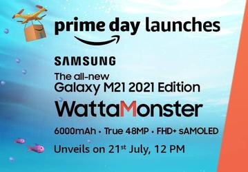 «Ваттмонстр» на новый лад. Samsung Galaxy M21 2021 получил аккумулятор на 6000 мА·ч, обновлённую 48-мегапиксельную камеру и экран Super AMOLED