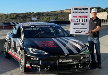 Tesla Model S Plaid установила новый рекорд для электромобилей на трассе Laguna Seca