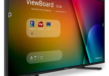 По мнению ViewSonic, интерактивный сенсорный дисплей ViewBoard IFP4320 хорошо подходит для совместной работы в гибридных рабочих средах