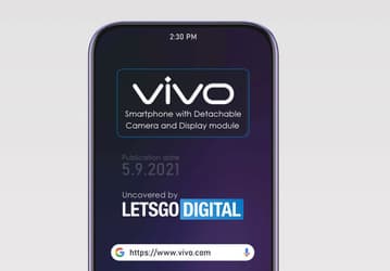 Vivo патентует смартфон со съемным модулем, на одной стороне которого камера, а на другой – сенсорный экран