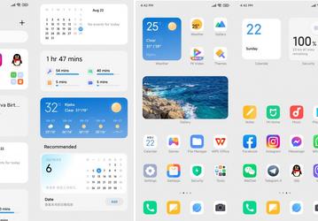 MIUI 13 показали на новых скриншотах: новый дизайн и виджеты