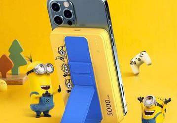 Магнитный портативный аккумулятор для беспроводной зарядки iPhone имеет ёмкость 5000 мА•ч 