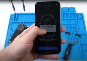 Замена экрана iPhone 13 в неавторизованном сервисе отключает Face ID