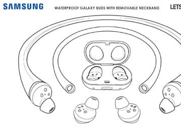 Samsung патентует гибрид проводных и беспроводных наушников, которые можно будет использовать в бассейне