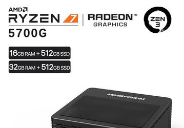 Основой мини-ПК Minisforum EliteMini X500 служит APU AMD Ryzen 7 5700G