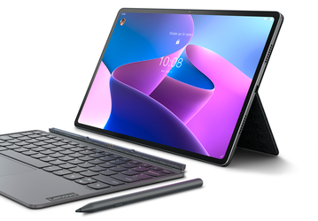 10 200 мА·ч, экран OLED диагональю 12,6 дюйма, Snapdragon 870, сдвоенная камера, четыре динамика JBL и 45 Вт. Представлен топовый планшет Lenovo Tab P12 Pro