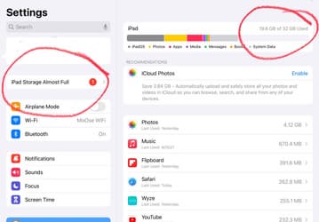 В iOS 15 и iPadOS 15 обнаружили неприятный баг: система ложно сообщает о том, что память iPhone и iPad почти заполнена