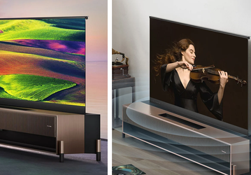Представлен первый лазерный телевизор с выдвижным экраном, звуком Harmon/Kardon и космическими технологиями от компании Hisense