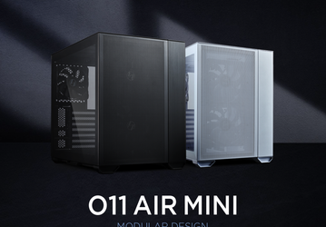 Три панели компьютерного корпуса Lian Li O11 Air Mini изготовлены из сетки